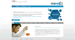 Desktop Screenshot of prochem-gmbh.de